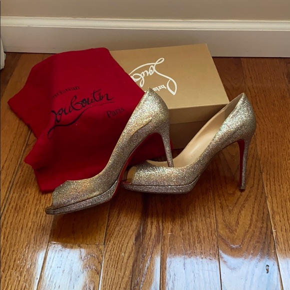 TODAY ONLY!!!  Christian Louboutin Yolanda 100 Glitter Pump - Picture 7 of 8